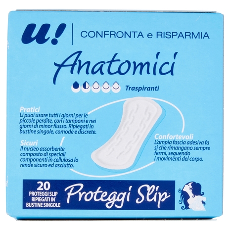 20 Proteggi Slip Anatomici U! Confronta e Risparmia